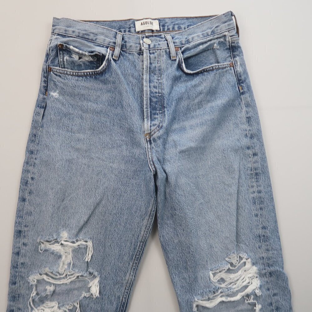 AGOLDE 90's Mid‎ Rise Loose Fit Jeans in Streamline Size 27 - Picture 8 of 12